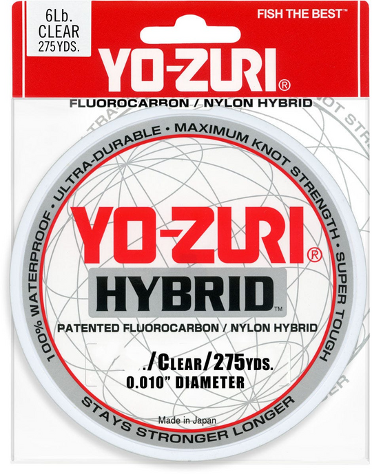 YO-ZURI Hybrid 275YD Clear Fluorocarbon Fishing Line