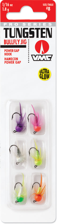 VMC TBFJ Tungsten Bullfly Jig Kits 6-Pack