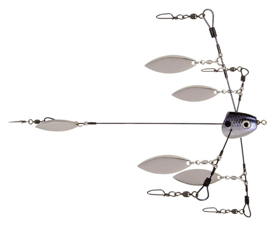 Strike King Tour Grade Titanium Rig Willow Blades - Blue Gizzard