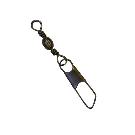 Eagle Claw Barrel Swivel w/Safety Snap