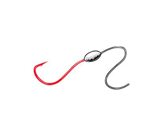 Owner Walleye Plus Snelled Rig Red