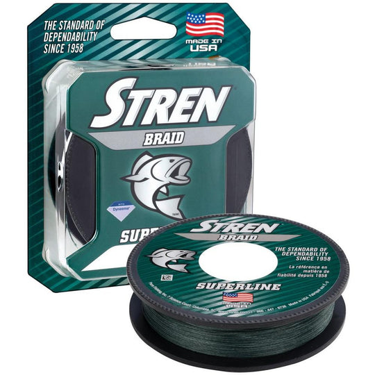 Stren Braided Fishing Line Lo-Vis Green 150yd