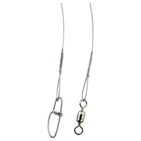 Berkley Wire Wound Steelon Leader Pack of 3 20/30LB w/Cross-Lok Snaps