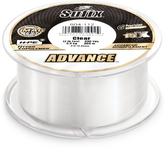 Sufix Advance Clear Monofilament 250-330 yds