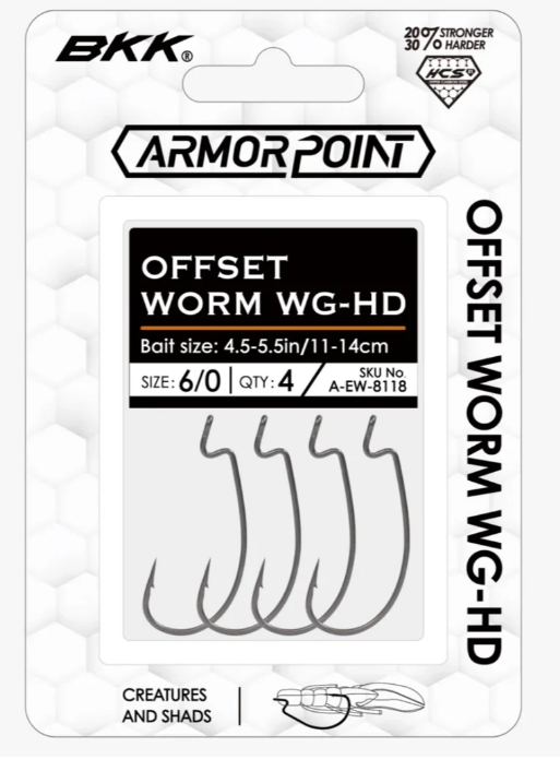BKK OFFSET WORM WG-HD HOOKS