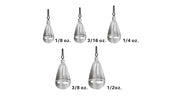 X Zone Tungsten Tear Drop Shot Weight