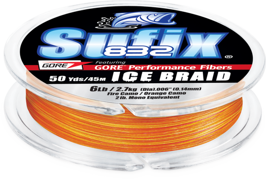 Sufix 832 Advanced Ice Braid 50yd 4lb
