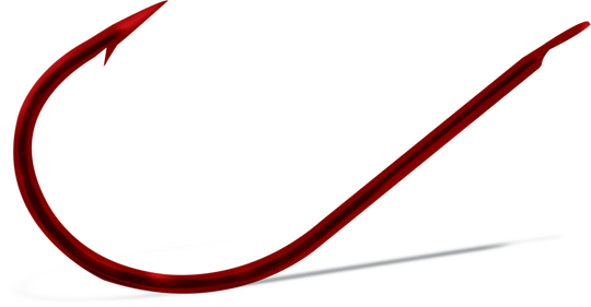 VMC 7050 PRESIDENT FRENCH HOOK SNELLED - RED
