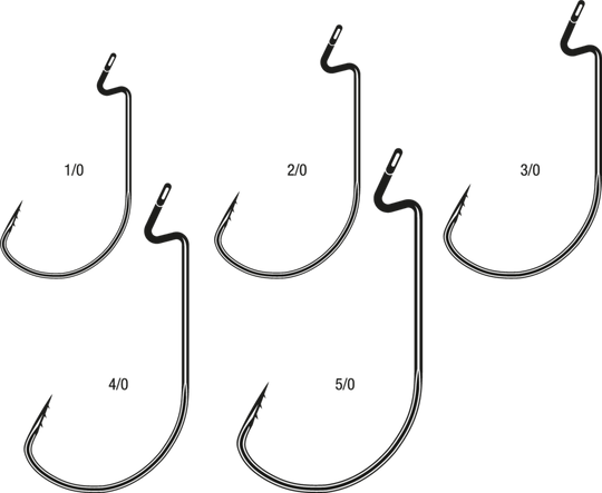 VMC 7311 FASTGRIP® WIDE GAP WORM HOOK