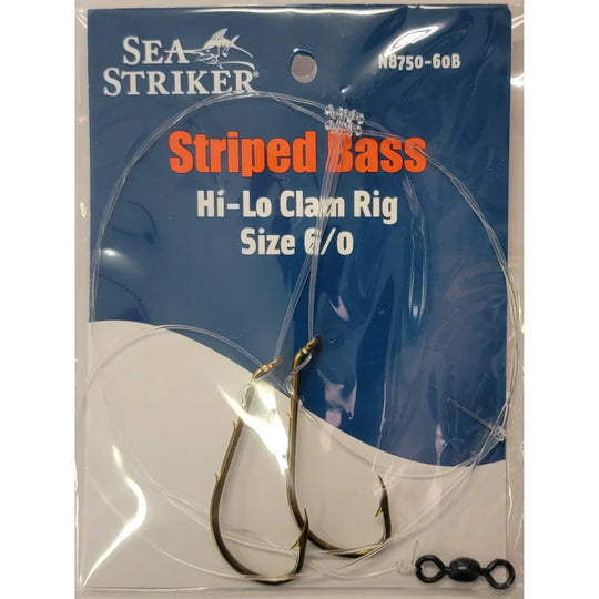 Sea Striker Striper Hi-Lo Clam Rig