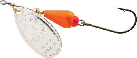 Mepps Aglia Brite In-Line Spinner Siwash Single Hook