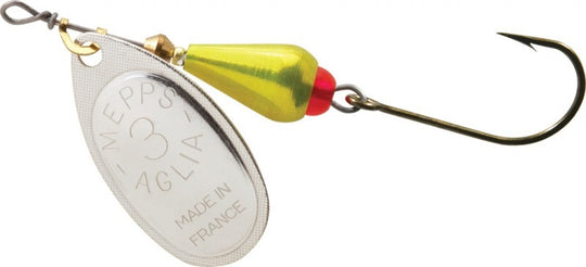 Mepps Aglia Brite In-Line Spinner Siwash Single Hook