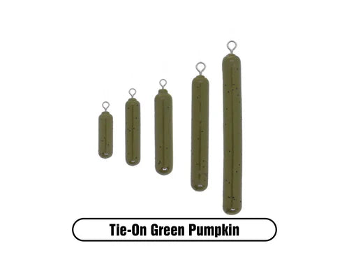 X Zone Tungsten Skinny Drop Shot Weight (Tie On)