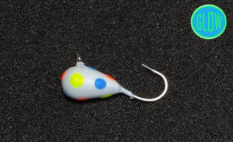 Tungsten 4 Anglers Tear Drop Ice Jigs