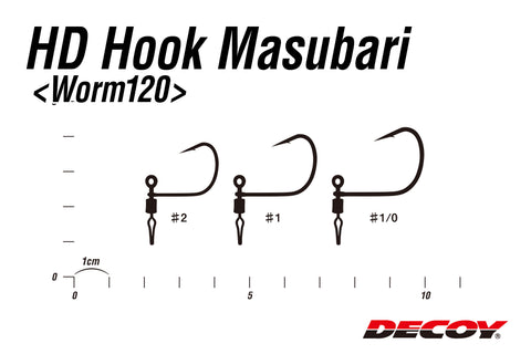 Decoy WORM120 HD Masubari Hook 5-Pack
