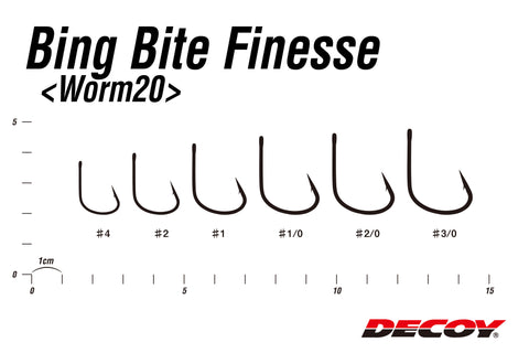 Decoy WORM20 Big Bite Hook Finesse