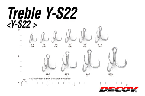 Decoy Y-S22 Treble Hook