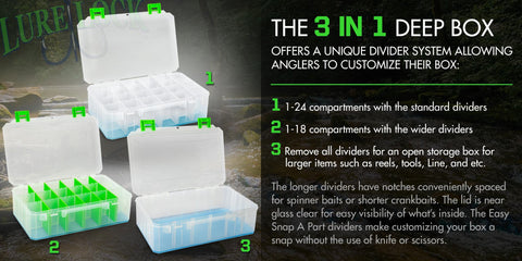 Lure Lock 3 in 1 Deep Box with TakLogic Technology