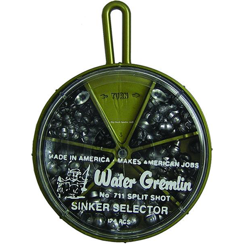 Water Gremlin Removable Split Shot Selector 124Pc
