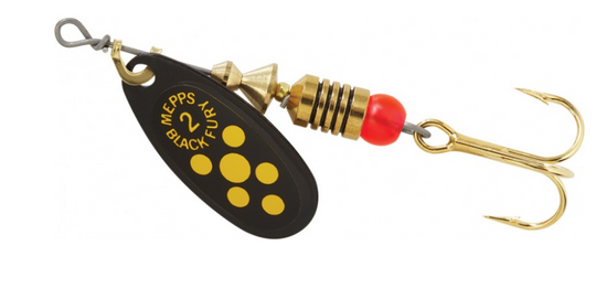 Mepps Black Fury In-Line Spinner Plain Treble
