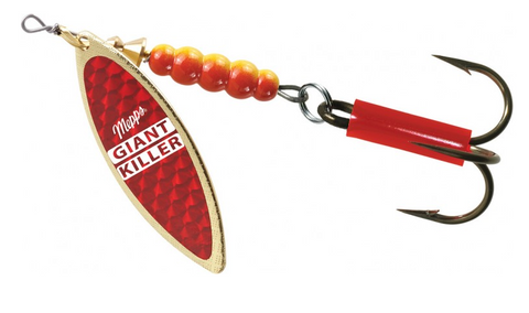 Mepps Giant Killer In-Line Spinner, #5, 1-1/4oz Redbo Prism