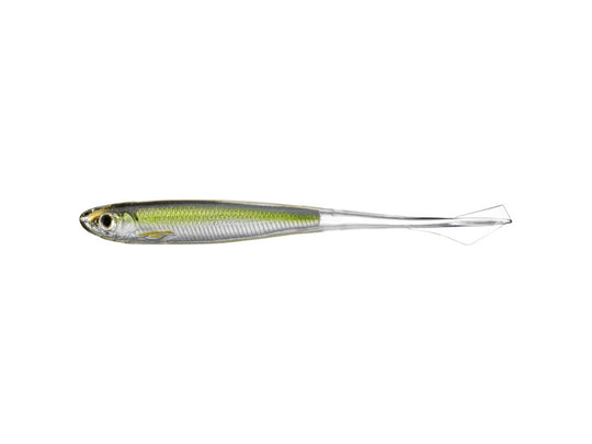 LiveTarget ICT Ghost Tail Minnow 4-1/2" Silver/Green Qty 4