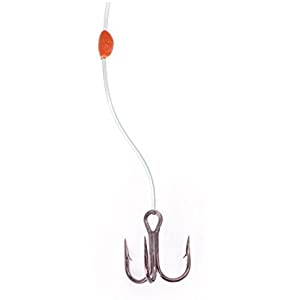 Eagle Claw Lazer Sharp Stinger Snelled Hook Rig