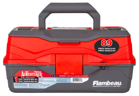 Flambeau Adventurer 1-Tray 89-Piece Tackle Box Kit