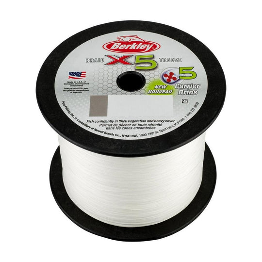 Berkley X5 Braided Fishing Line Crystal 2188yd