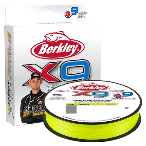 Berkley Jordan Lee x9 Braided Line Flame Green 164yd
