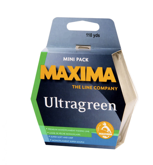 Maxima Mini-Pack Monofilament Line Ultragreen 110yd