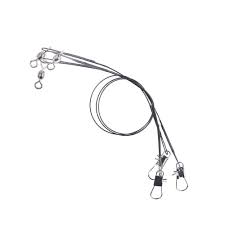 Mustad Wire Leader w/Crane Swivel & Snap