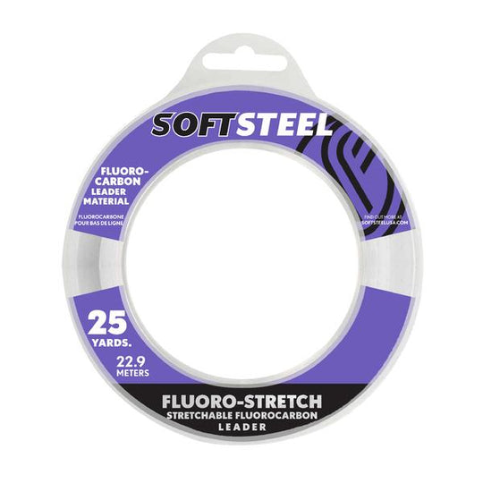 Soft Steel Fluoro-Stretch Stretchable Fluorocarbon Leader