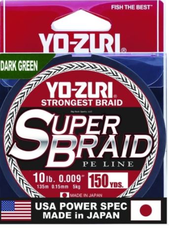 Yo-Zuri SuperBraid Line Dark Green 150YD