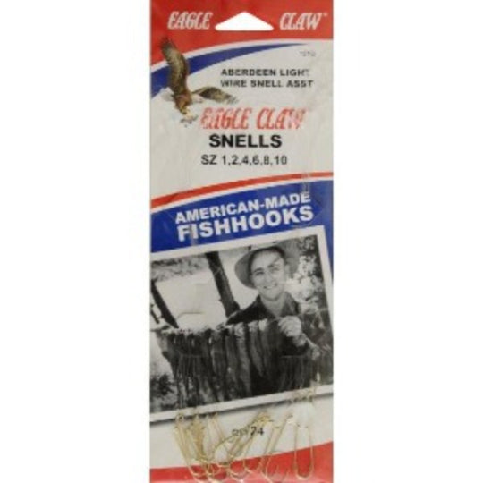 Eagle Claw 121QH Aberdeen Hook Assortment, Gold, 24 Piece