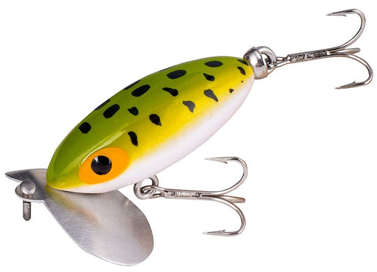 Arbogast Jitterbug Topwater Lure Frog/White Belly