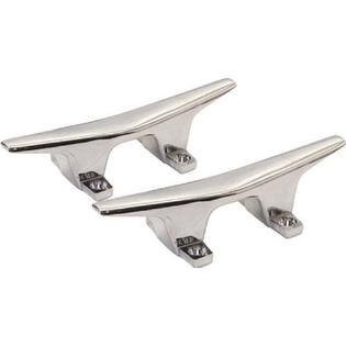 Shoreline Marine Cleat 4-1/2" Chrome Zamak